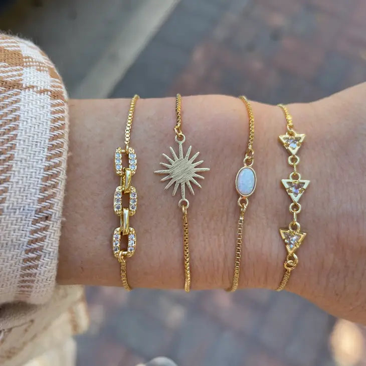 Gem Chain Gold Slider