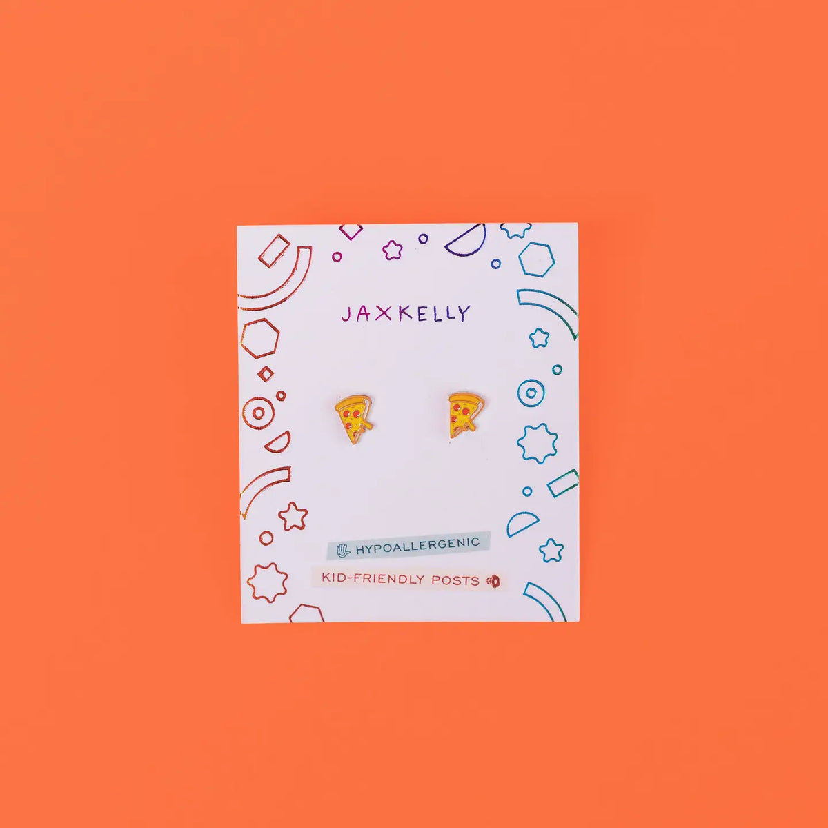 Pizza Enamel Kids Earrings
