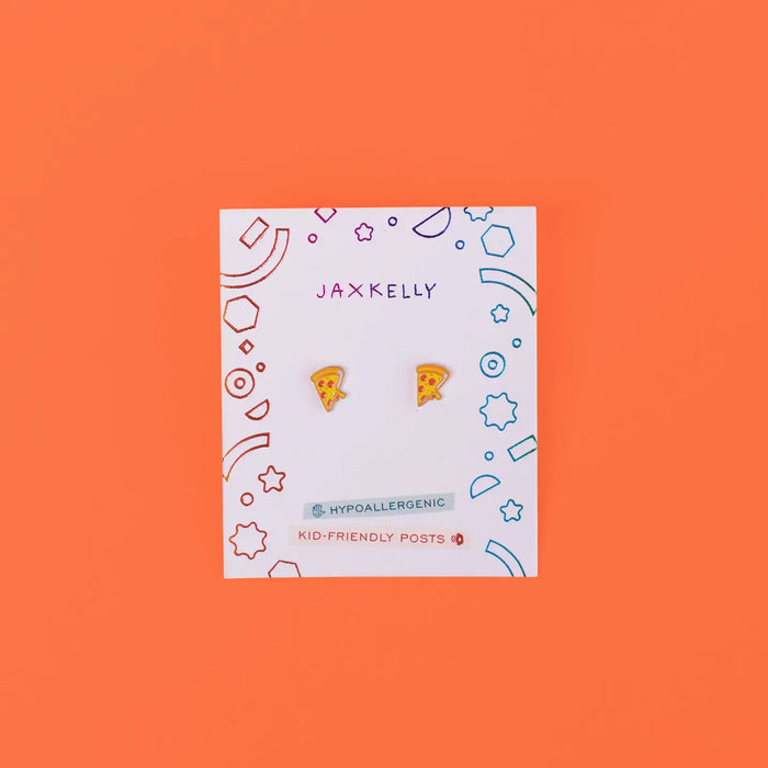 Pizza Enamel Kids Earrings