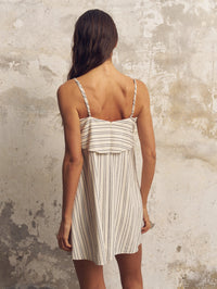 Puglia Stripes Mini Dress Navy