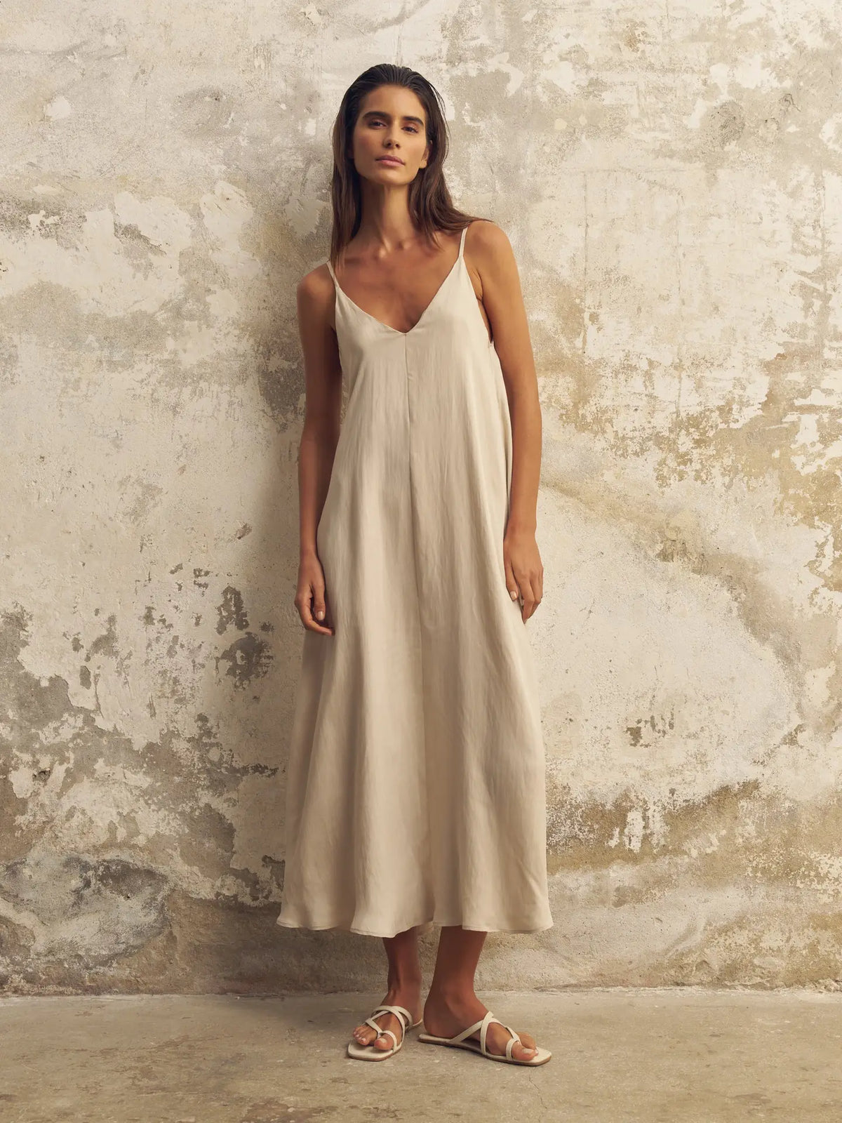 Lucid Flow Maxi Dress Sand