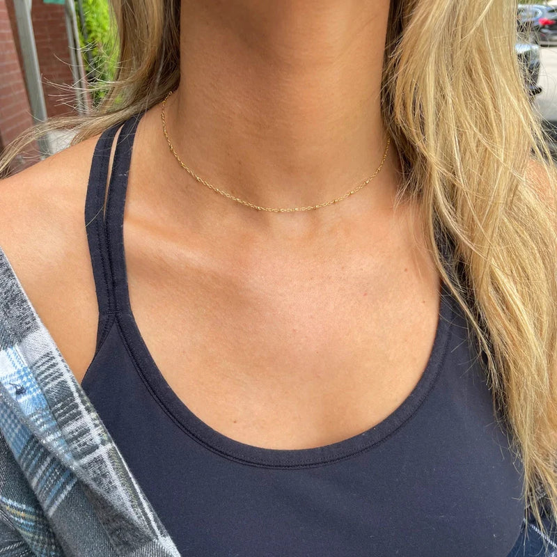 Jess Gold Fill Ball Chain Necklace