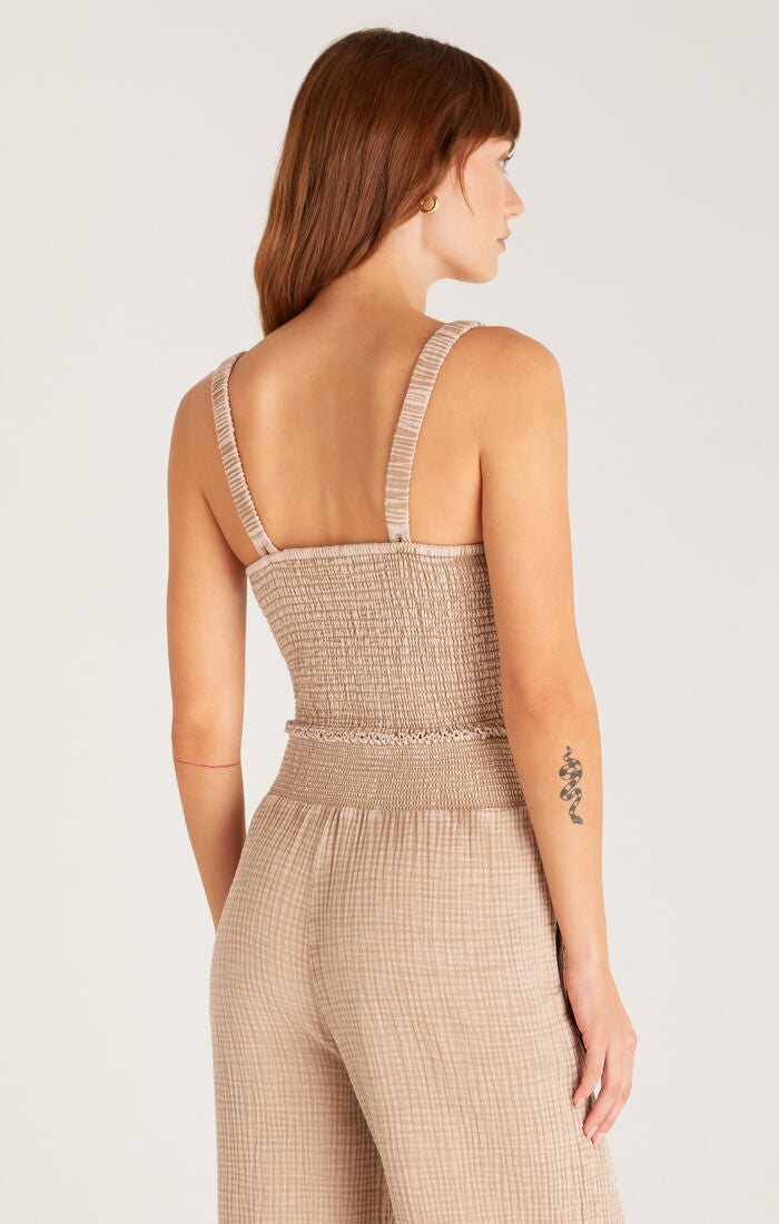 Cambria Gauze Top Dune