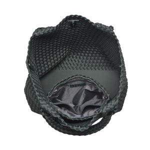 Sky's The Limit Medium Woven Tote Olive