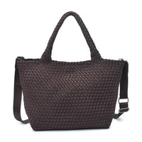 Sky's The Limit Medium Woven Tote Chocolate