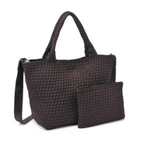 Sky's The Limit Medium Woven Tote Chocolate