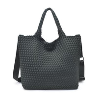 Sky's The Limit Medium Woven Tote Olive