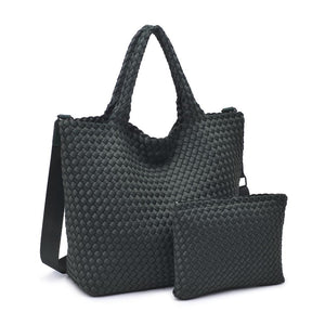 Sky's The Limit Medium Woven Tote Olive