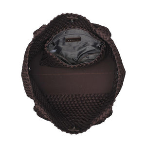 Sky's The Limit Medium Woven Tote Chocolate