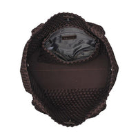 Sky's The Limit Medium Woven Tote Chocolate