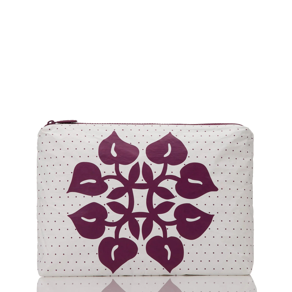 Hilo Dot Mid Pouch White