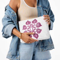 Hilo Dot Mid Pouch White