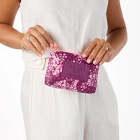 Wildflower Mini Pouch Plum