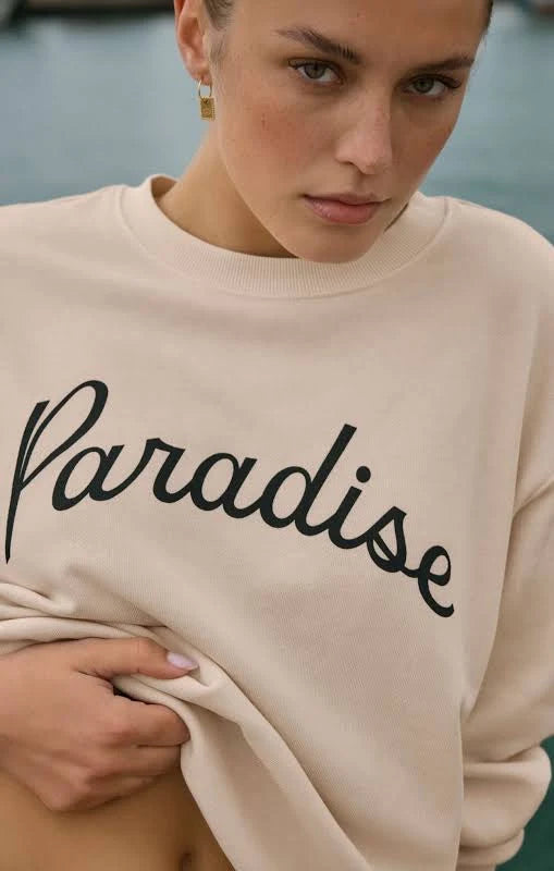 Paradise Boyfriend Sweatshirt Linen