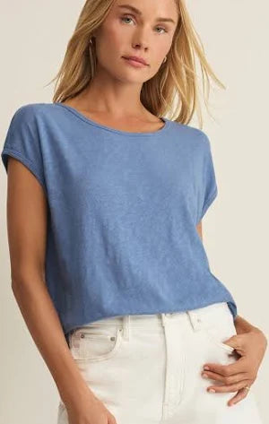 Sol Slub Tank Lake Blue