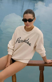 Paradise Boyfriend Sweatshirt Linen