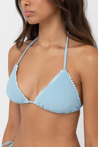 Gather Front Halter Maisy Check Sage