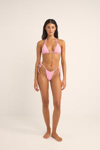 Isla Rib Slide Tri Top Pink