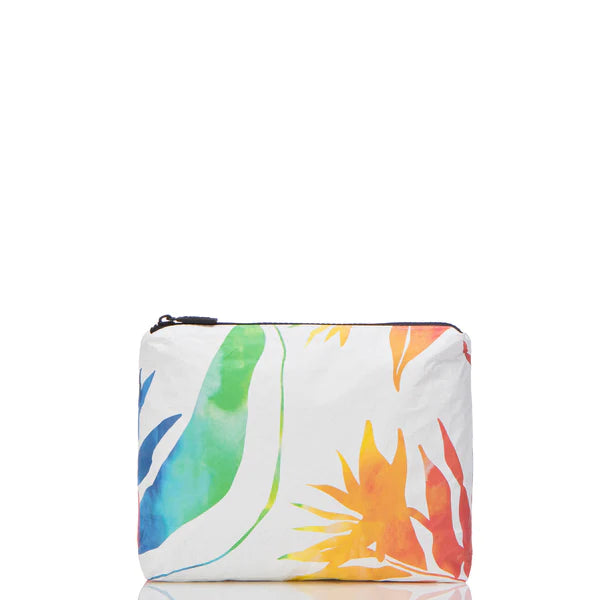 Painted Birds Small Pouch Rainbow