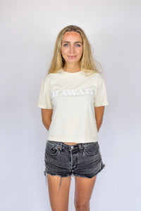 Puff Crop Hawaii Tee Ivory