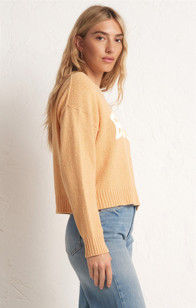 Beach Sweater Orange Cream