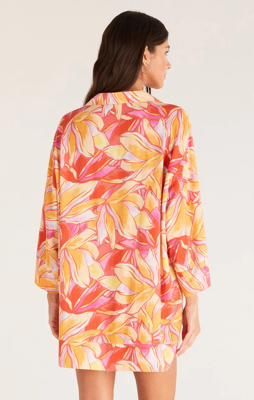 Mallory Dress Stained Glass Papaya Glow