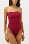 Avoca Strapless One Piece Berry