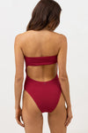 Avoca Strapless One Piece Berry