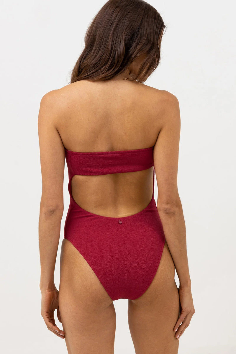 Avoca Strapless One Piece Berry