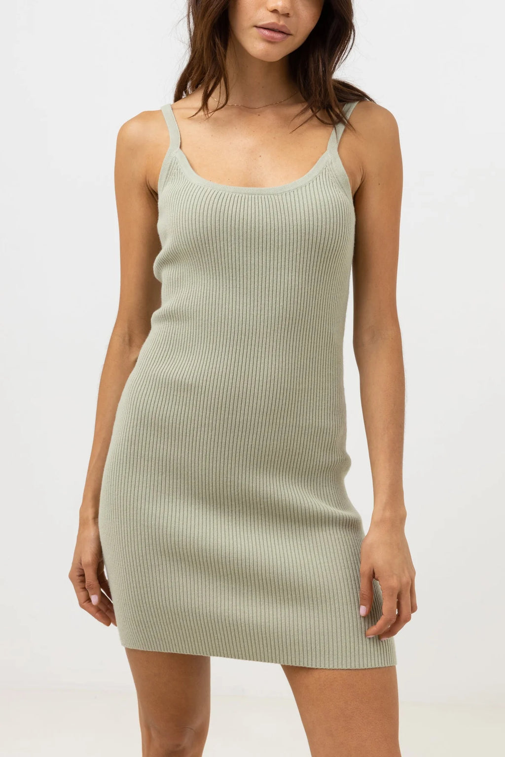 Ease Knit Mini Dress Aloe