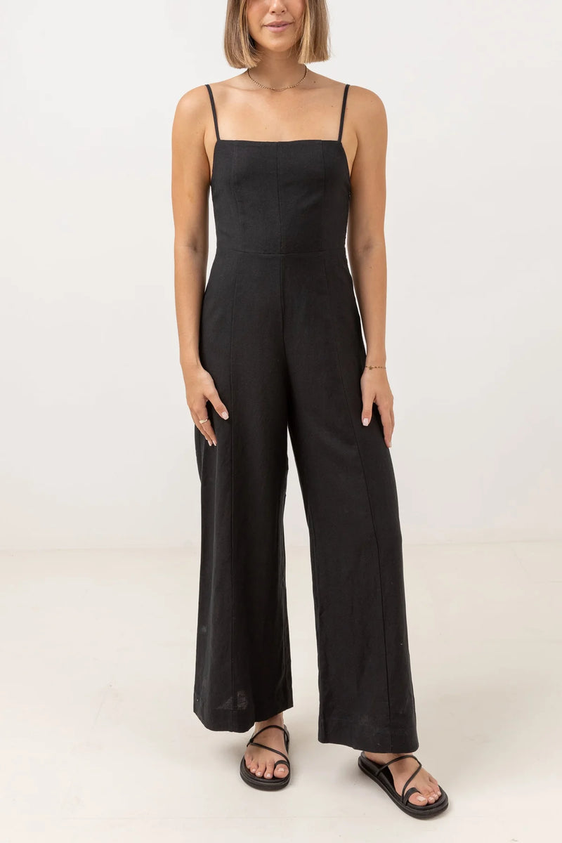 Andres Wide Leg Jumpsuit Black