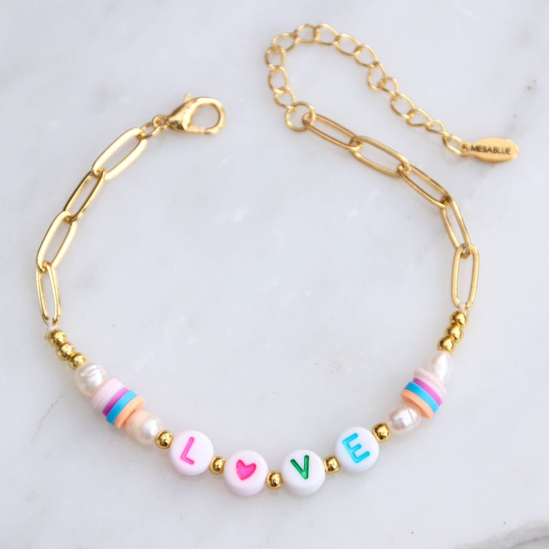 Beaded Love Bracelet