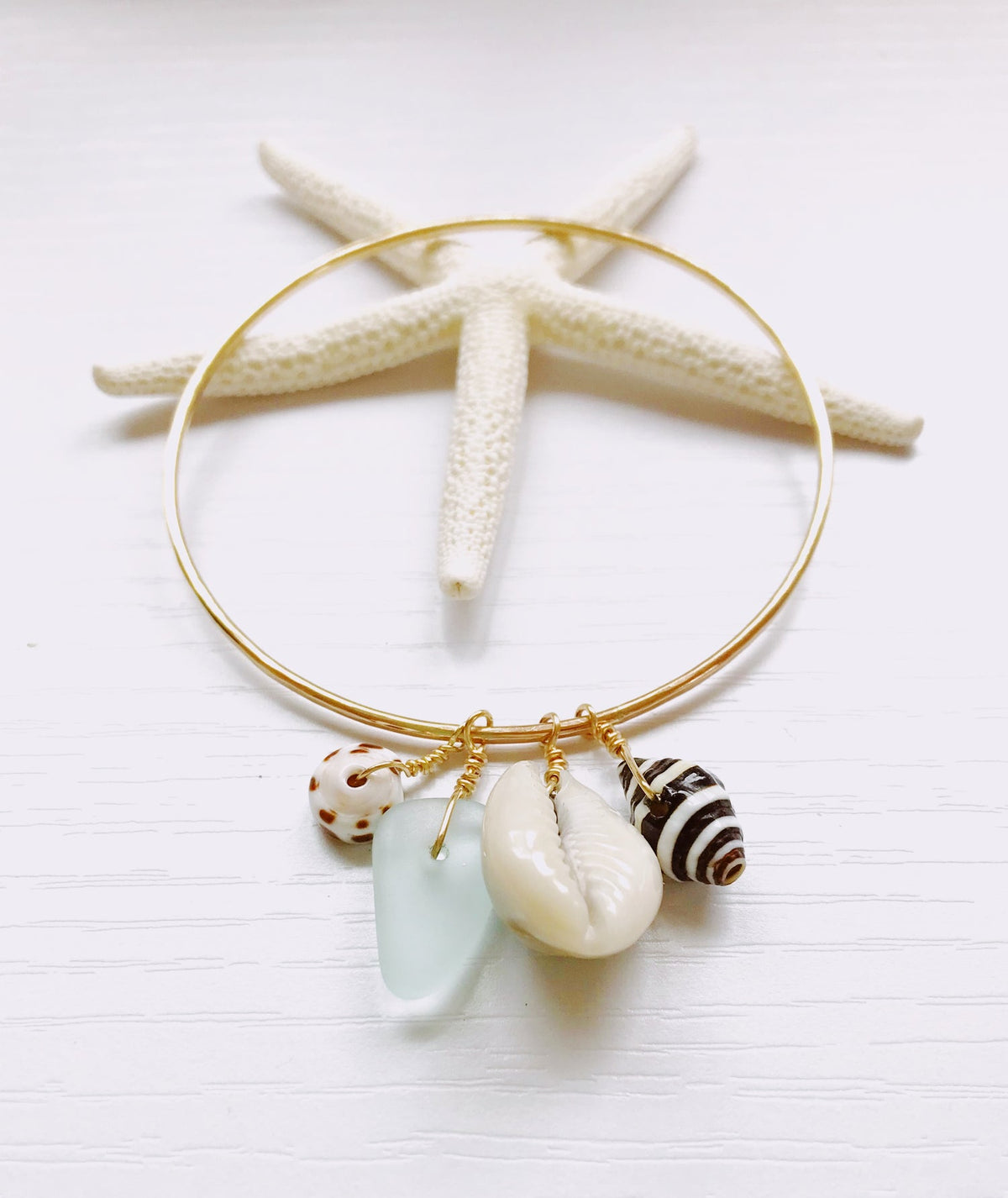 Ocean Charm Bangle 2.75"