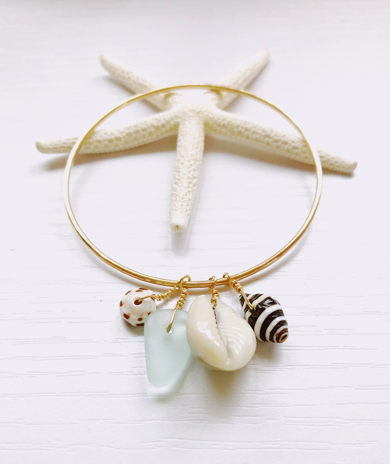 Ocean Charm Bangle 2.75"