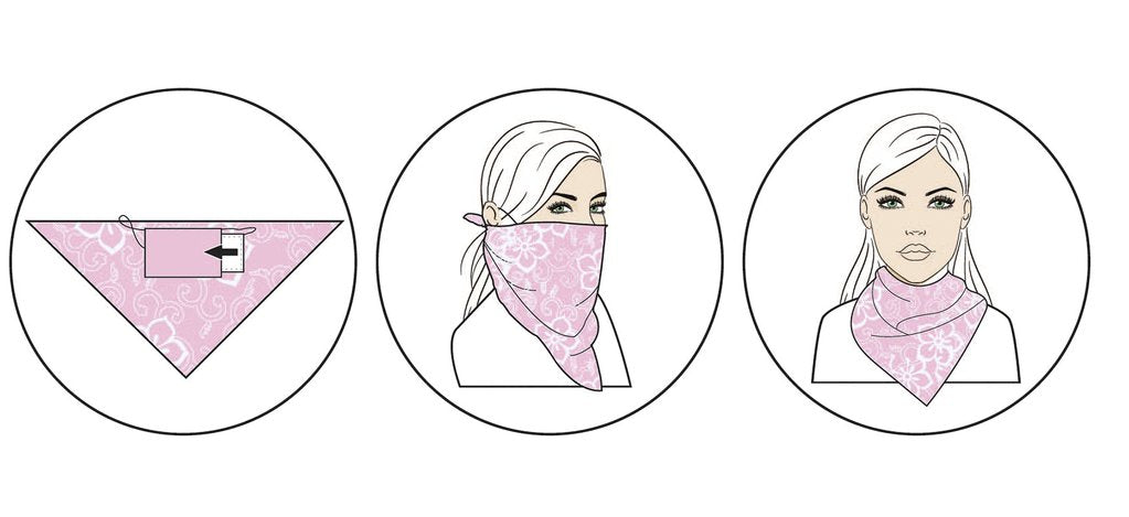 Set of Bandana Face Masks