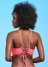 Criss Cross Top Coral Lava