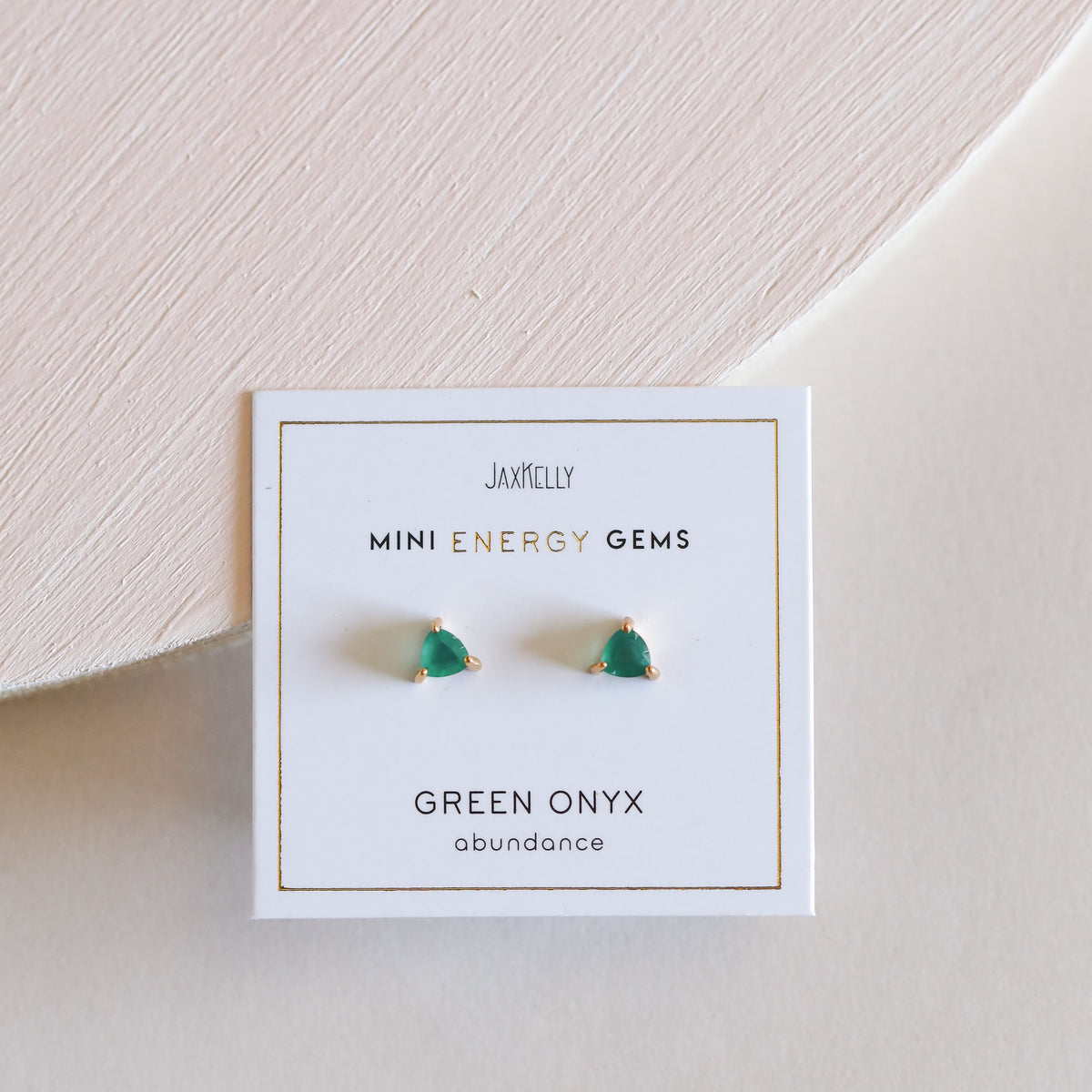Green Onyx Mini Energy Gems Earrings