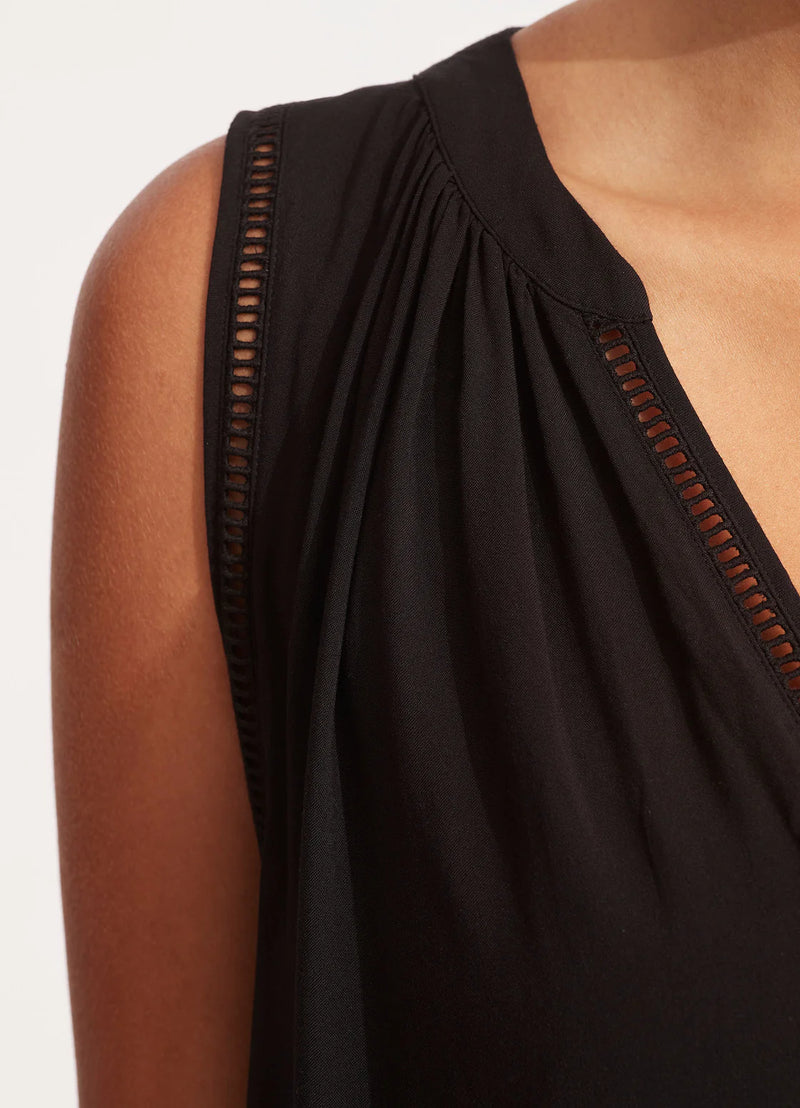 Ladder Detail Dress Black