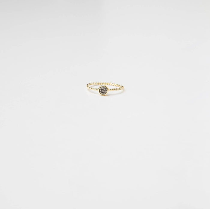 Silver Druzy Ring