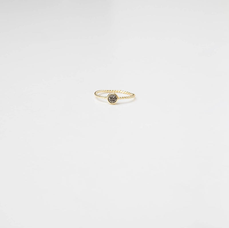 Silver Druzy Ring