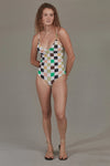 Stella One Piece in Check Peyote