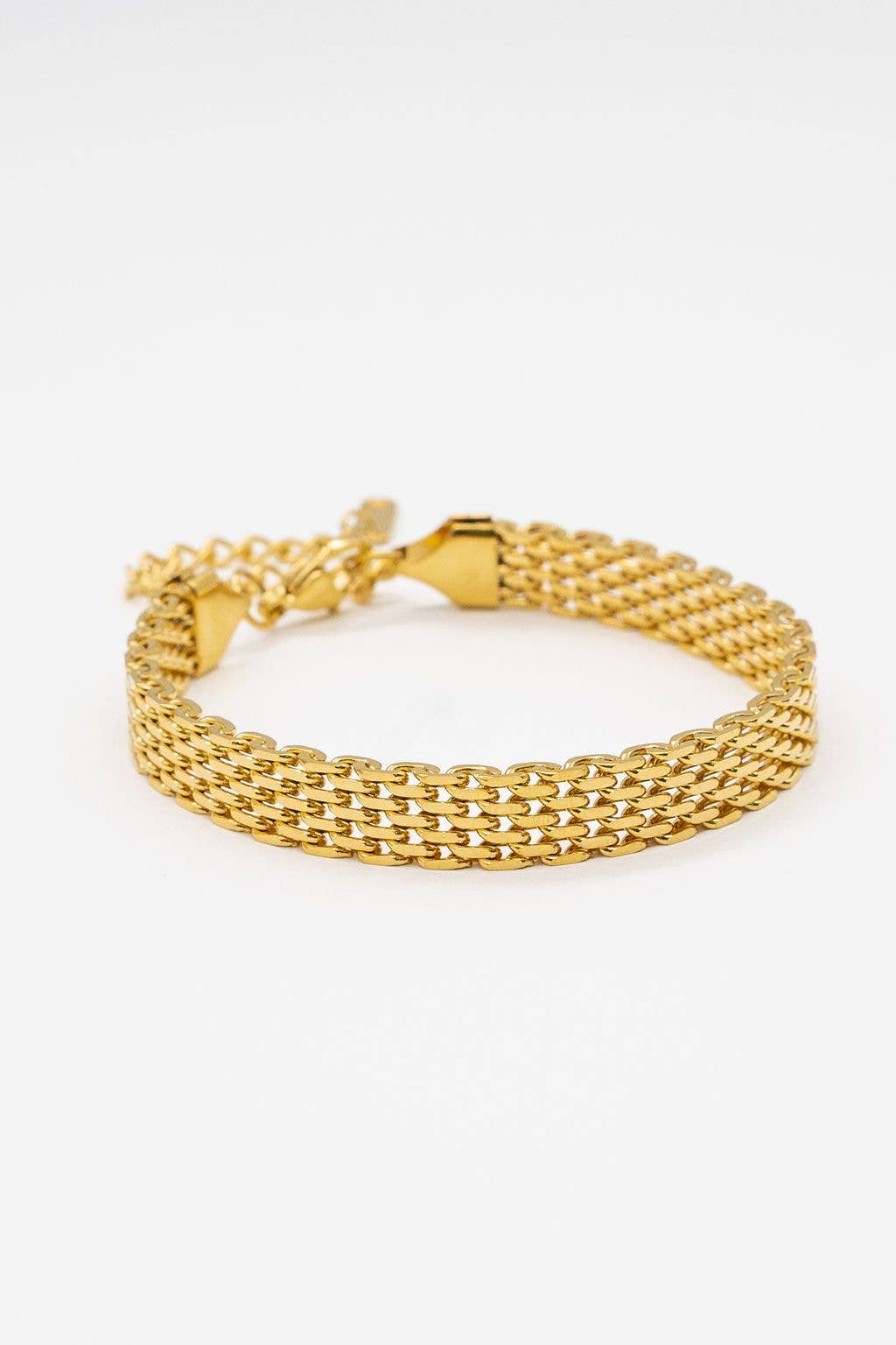 Waterproof Gold Braided Band Bracelet