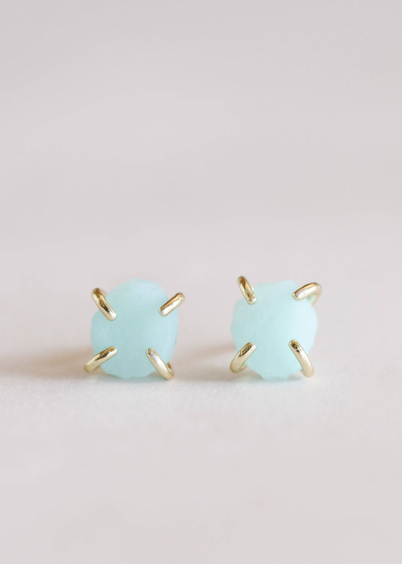 Amazonite Prong Earrings