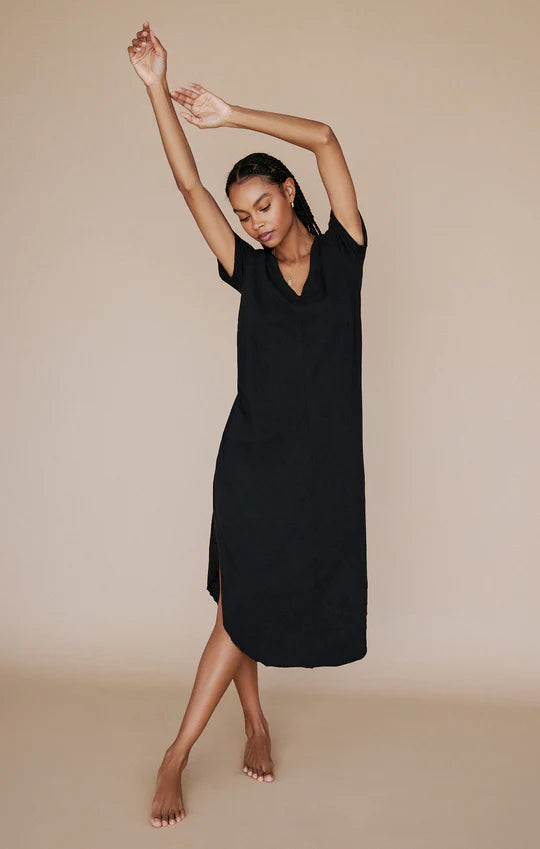 Short Sleeve Reverie Dress Black