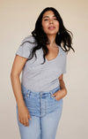 Pocket Tee Heather Grey Burnout