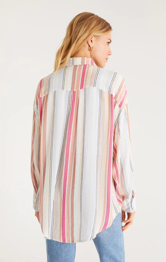 Lalo Striped Button Up