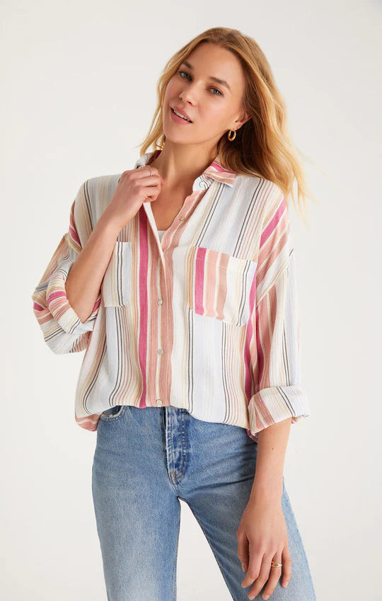 Lalo Striped Button Up