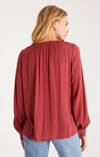 Adella Top Rouge
