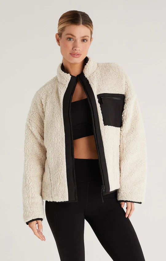 On The Go Reversible Quilted Sherpa Jacket