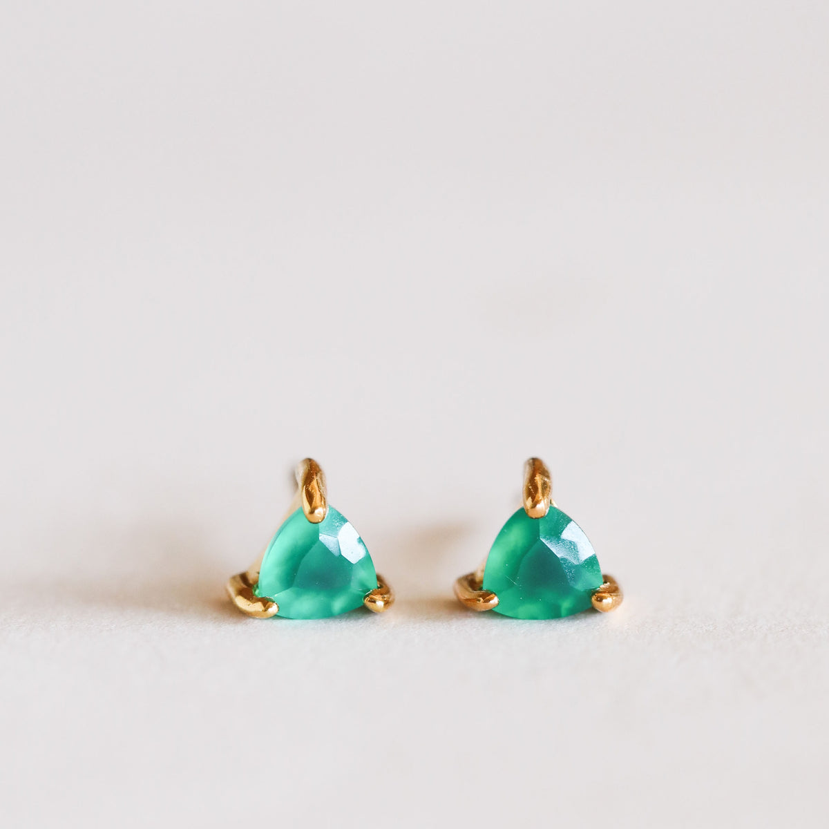 Green Onyx Mini Energy Gems Earrings